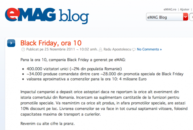 Black Friday ora 10 eMAG Blog