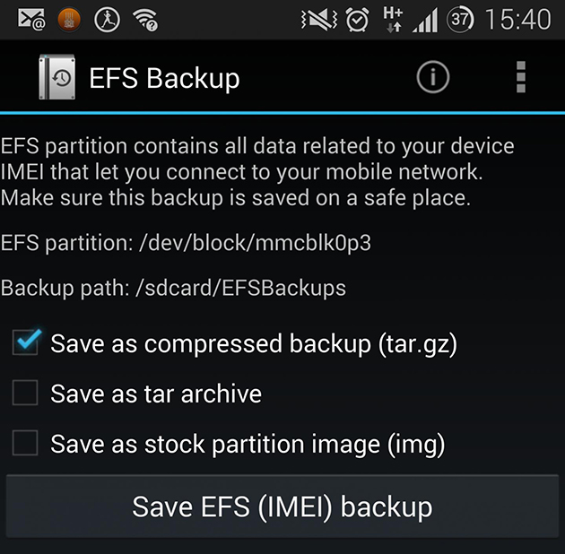 Cum poti salva usor partitia EFS (IMEI) pe telefoanele Samsung