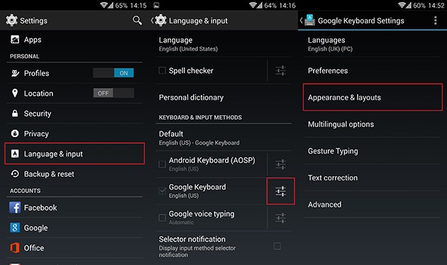 Adauga un rand cu cifre in Google Keyboard