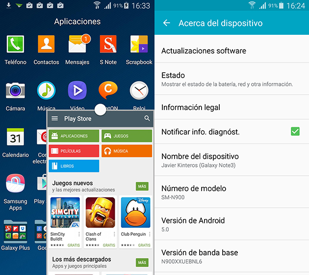Android 5.0 Lollipop pentru Galaxy Note 3 scapat in libertate