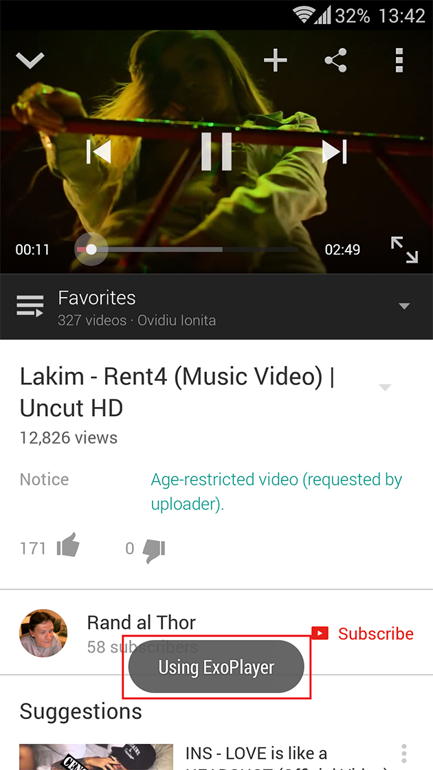 Creste performantele aplicatiei Youtube pentru Android cu ExoPlayer