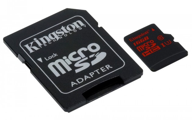 Card microSD Kingston pentru filmări 4K