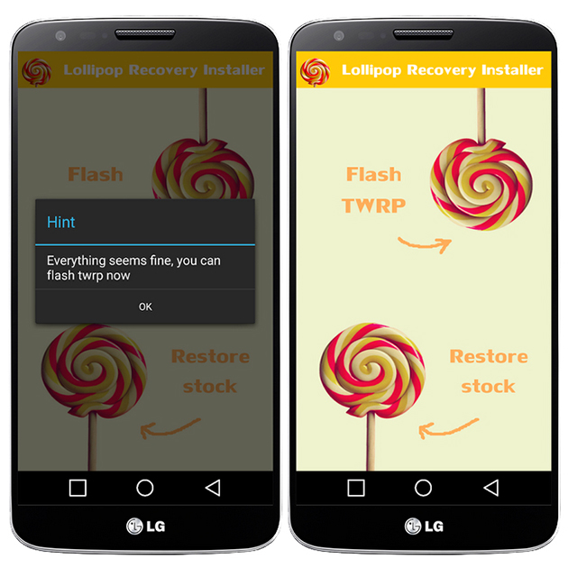 Instaleaza TWRP recovery pe LG G2 D802 cu Android Lollipop