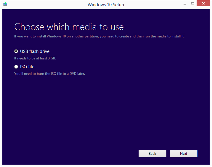 Creaza un stick USB Windows 10 sau descarca-l in format ISO