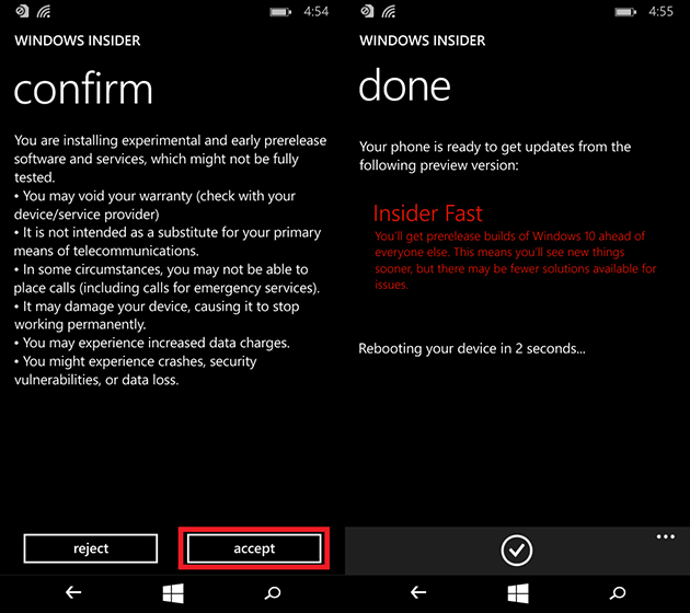 Instaleaza Windows 10 Mobile Insider Preview
