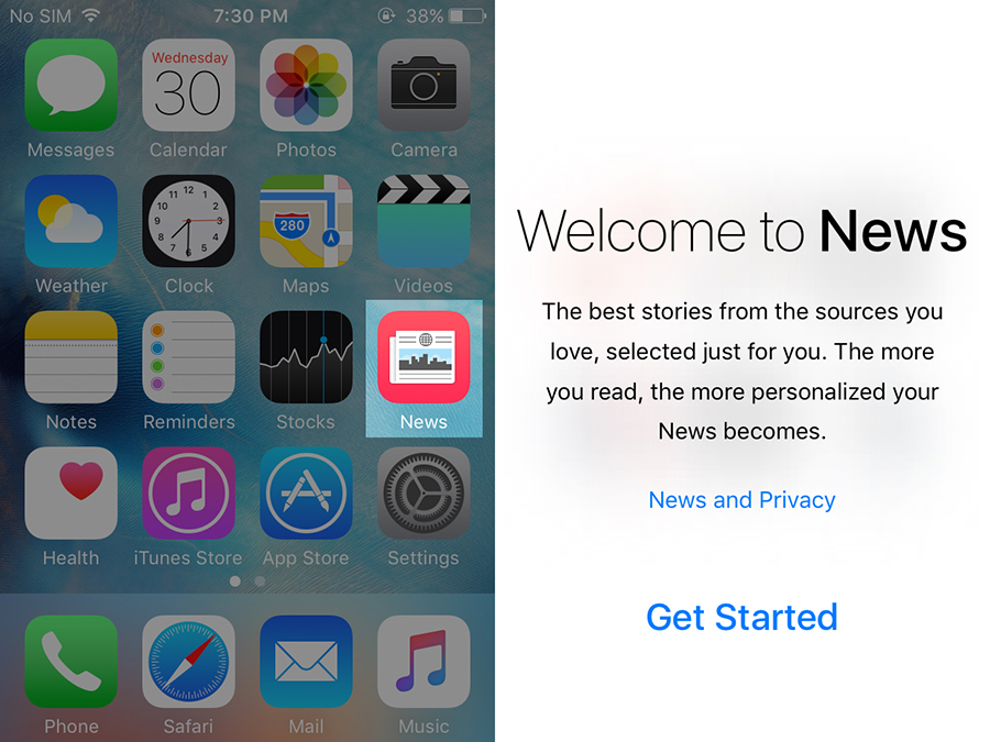 Activeaza aplicatia News din iOS 9 in afara Statelor Unite