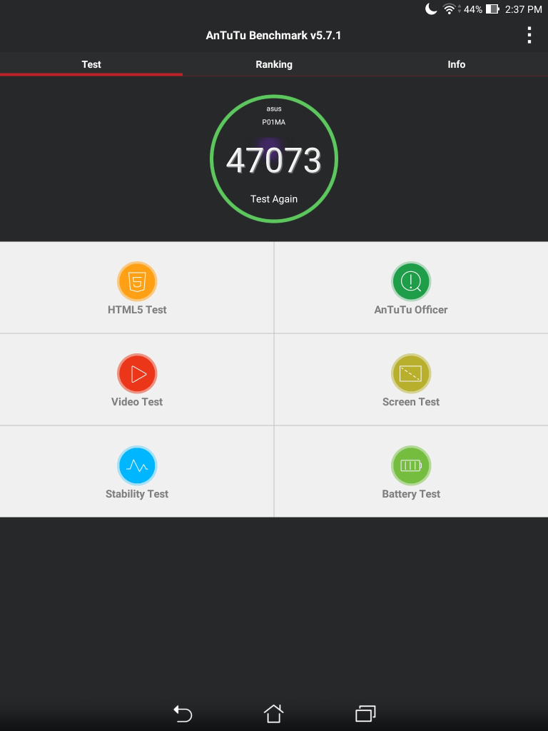 Teste benchmark ASUS ZenPad S 8 (1)