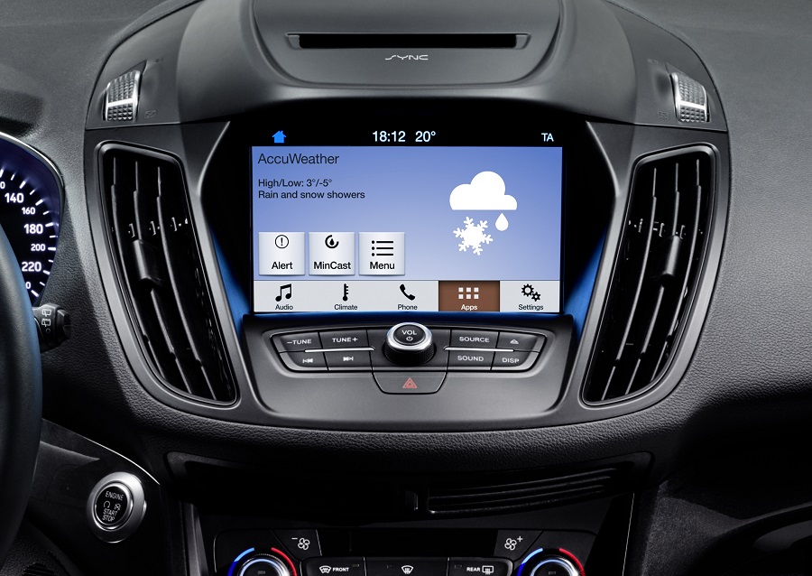 Ford Kuga 2016 SYNC 3 AccuWeather