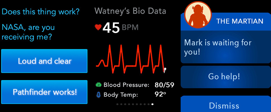 Jocul The Martian, gratuit pentru iPhone, iPad si Apple Watch