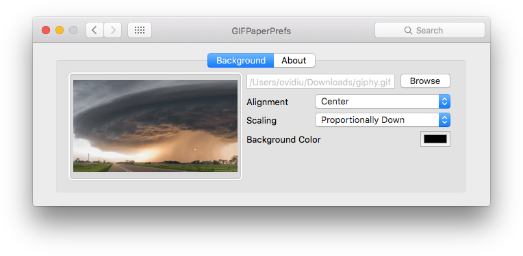 Foloseste animatii GIF ca imagine de fundal in Mac OS X