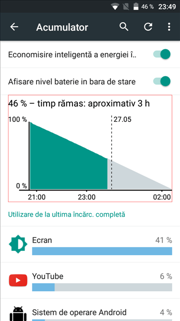 Screenshot baterie Allview X3 Soul Mini