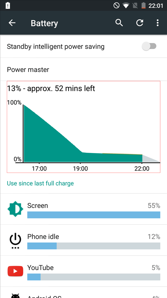 Screenshot baterie Cubot X17