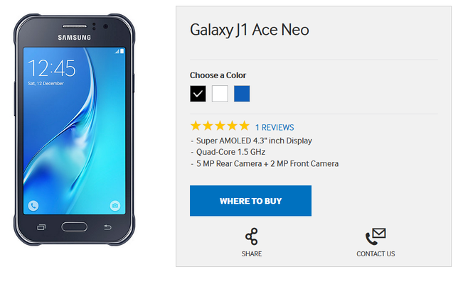 Samsung Galaxy J1 Ace Neo 2