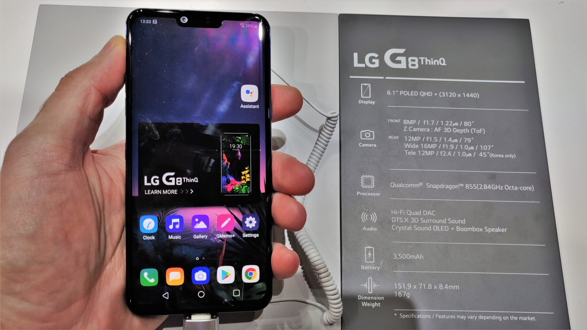 Specificatii LG G8 ThinQ la MWC 2019